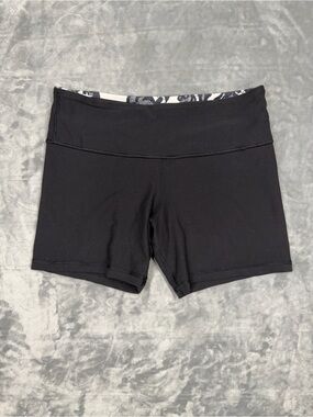 lululemon athletica Black High-Rise Reversible Biker Shorts